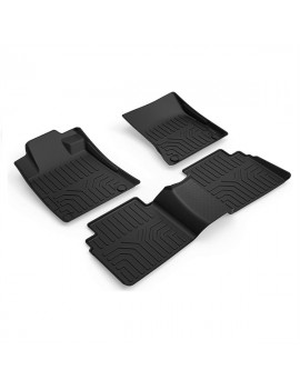 Custom Fit  3D TPE All Weather Car Floor Mats Liners for Nissan Altima 2019-2020 (1st & 2nd Rows, Black)