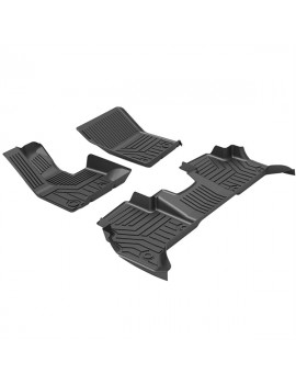 Custom Fit  3D TPE All Weather Car Floor Mats Liners for Mercedes-Benz G-CLASS G63 2019-2020 (1st & 2nd Rows, Black)