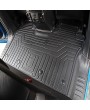 Custom Fit  5D TPE All Weather Car Floor Mats Liners for Ford F150 SuperCrew XLT 2015-2020 (1st & 2nd Rows, Black)