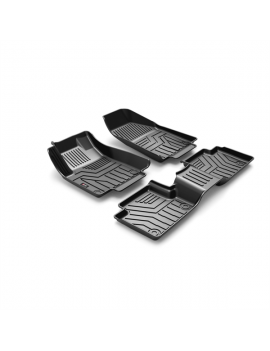 Custom Fit  3D TPE All Weather Car Floor Mats Liners for Cherokee 2016-2020 (1st & 2nd Rows, Black)
