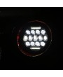 2pcs 7" 75W 13-LED 6500K White Light IP67 Waterproof LED Headlights for Motorcycles Black